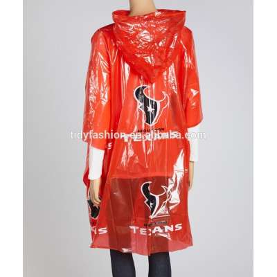 China Supplier Custom Printed Waterproof Ponchos With Logo