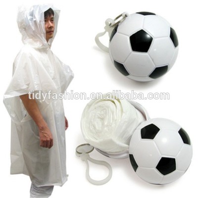 Emergency Disposable Promotion Ran Poncho Foldable Ball Raincoat