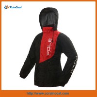 men's nylon raincoat with pu coating