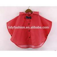 Cute Bow Tie EVA Plastic Kids Rain Poncho