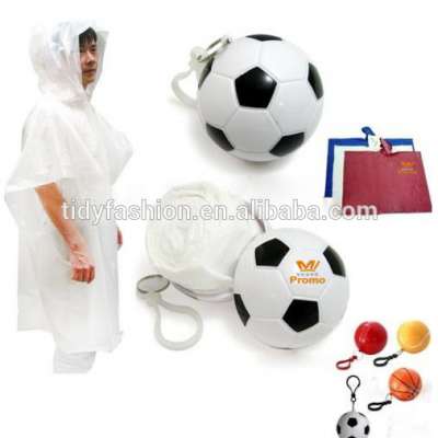 Wholesale Disposable Emergency Poncho Bulk With Football