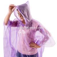 PE Disposable Different Colors Poncho for Promotion wholesale raincoats travel poncho transparent plastic raincoats