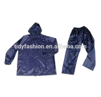 Men Hooded Comfortable Waterproof Long Nylon Raincoat